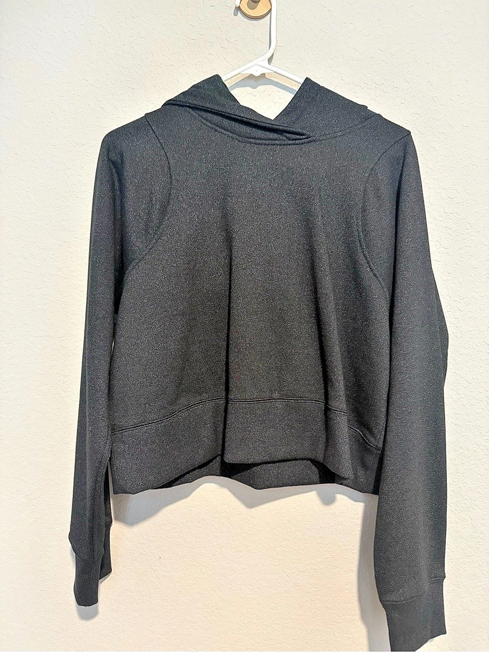 lululemon Unleash Strength Crop Hoodie Black